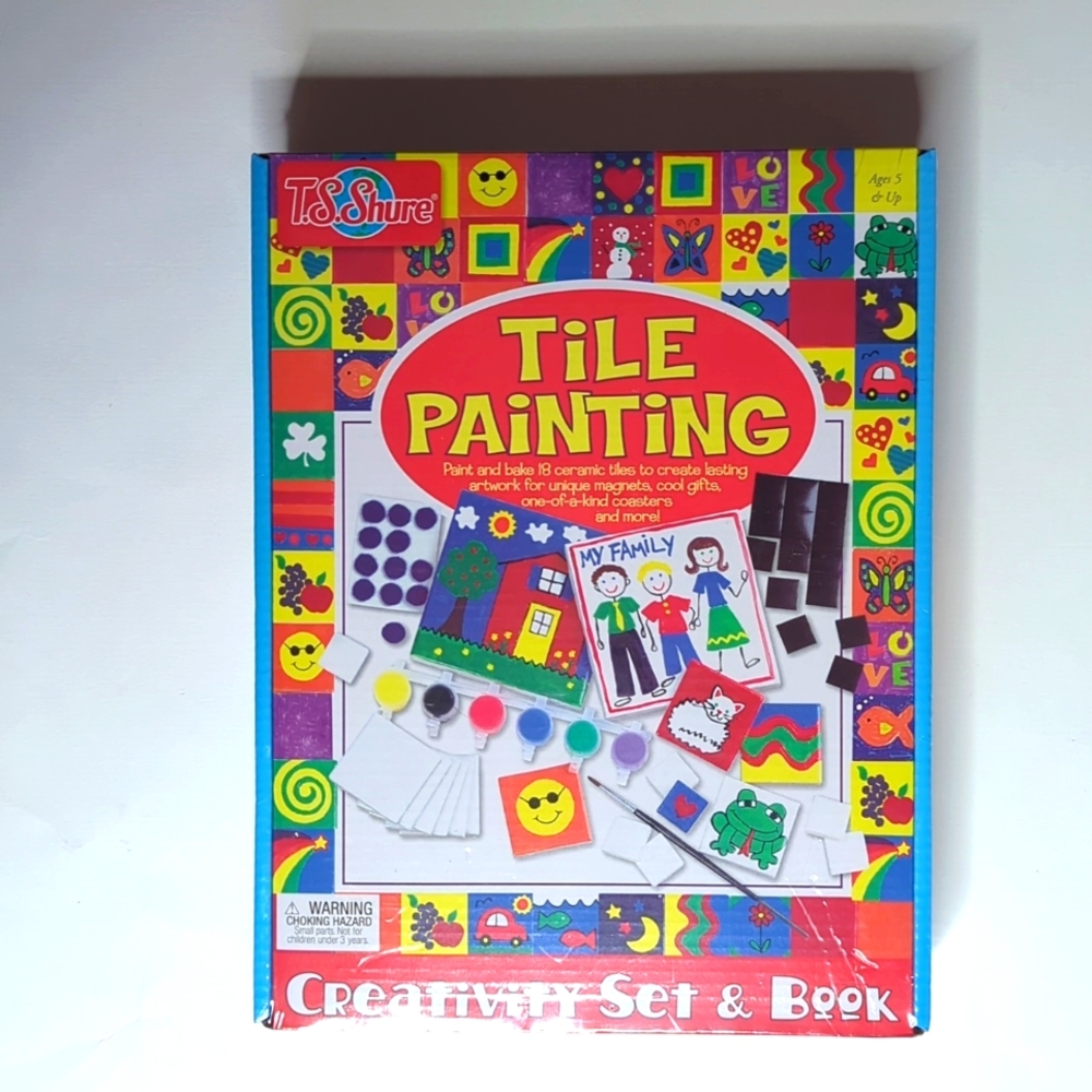 T.S. Shure Tile Painting Creativity Set & Book